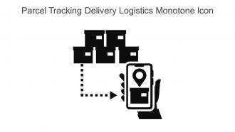 Parcel Tracking Delivery Logistics Monotone Icon In Powerpoint Pptx Png And Editable Eps Format