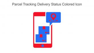 Parcel Tracking Delivery Status Colored Icon In Powerpoint Pptx Png And Editable Eps Format