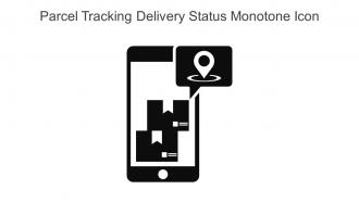 Parcel Tracking Delivery Status Monotone Icon In Powerpoint Pptx Png And Editable Eps Format