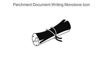 Parchment Document Writing Monotone Icon In Powerpoint Pptx Png And Editable Eps Format