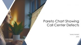 Pareto Chart Showing Call Center Defects PPT Summary AT