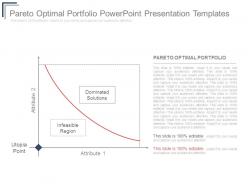 Pareto optimal portfolio powerpoint presentation templates