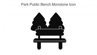 Park Public Bench Monotone Icon In Powerpoint Pptx Png And Editable Eps Format