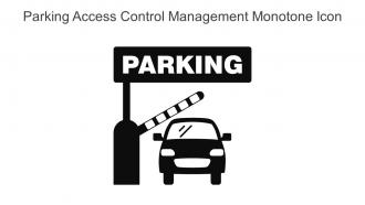 Parking Access Control Management Monotone Icon In Powerpoint Pptx Png And Editable Eps Format
