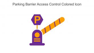 Parking Barrier Access Control Colored Icon In Powerpoint Pptx Png And Editable Eps Format