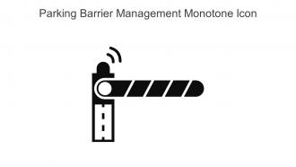 Parking Barrier Management Monotone Icon In Powerpoint Pptx Png And Editable Eps Format
