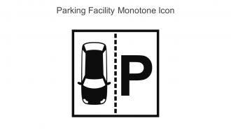 Parking Facility Monotone Icon In Powerpoint Pptx Png And Editable Eps Format