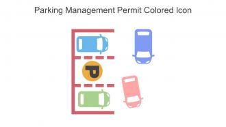 Parking Management Permit Colored Icon In Powerpoint Pptx Png And Editable Eps Format