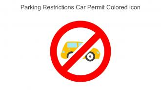 Parking Restrictions Car Permit Colored Icon In Powerpoint Pptx Png And Editable Eps Format