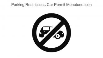 Parking Restrictions Car Permit Monotone Icon In Powerpoint Pptx Png And Editable Eps Format