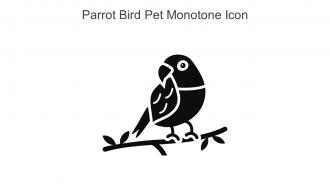 Parrot Bird Pet Monotone Icon In Powerpoint Pptx Png And Editable Eps Format