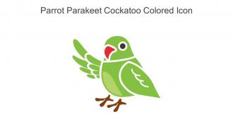 Parrot Parakeet Cockatoo Colored Icon In Powerpoint Pptx Png And Editable Eps Format