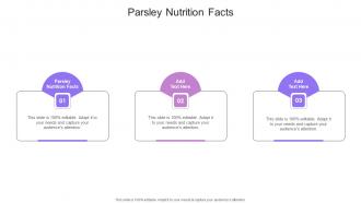 Parsley Nutrition Facts In Powerpoint And Google Slides Cpb