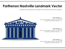 Parthenon nashville landmark vector powerpoint template