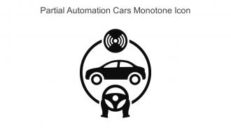 Partial Automation Cars Monotone Icon In Powerpoint Pptx Png And Editable Eps Format