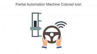 Partial Automation Machine Colored Icon In Powerpoint Pptx Png And Editable Eps Format