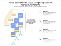 Partial state deferral cloud computing standard architecture patterns ppt presentation diagram