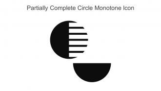 Partially Complete Circle Monotone Icon In Powerpoint Pptx Png And Editable Eps Format