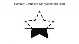 Partially Complete Star Monotone Icon In Powerpoint Pptx Png And Editable Eps Format