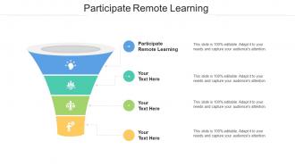 Participate Remote Learning Ppt Powerpoint Presentation Slides Example Cpb