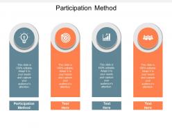 Participation method ppt powerpoint presentation model infographic template cpb