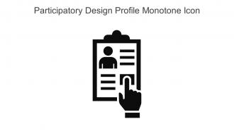 Participatory Design Profile Monotone Icon In Powerpoint Pptx Png And Editable Eps Format