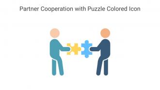 Partner Cooperation With Puzzle Colored Icon In Powerpoint Pptx Png And Editable Eps Format