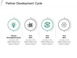 Partner development cycle ppt powerpoint presentation infographics vector cpb