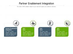 Partner enablement integration ppt powerpoint presentation inspiration cpb