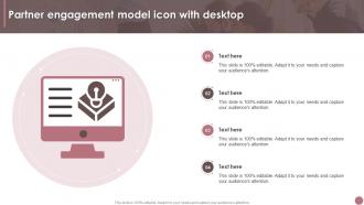 Partner Engagement Model Icon With Desktop