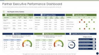 Partner executive performance dashboard improve management complex business