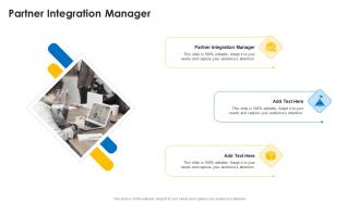 Partner Integration Manager In Powerpoint And Google Slides Cpb