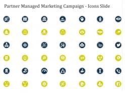 Partner managed marketing campaign icons slide ppt powerpoint presentation design inspiration