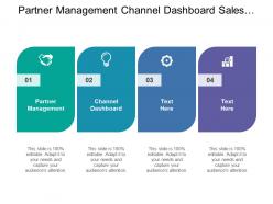 Partner management channel dashboard sales dashboard services request
