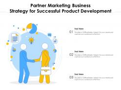Partner marketing business strategy for successful product development