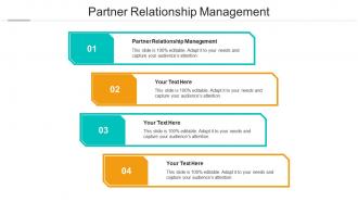 Partner relationship management ppt powerpoint presentation outline structure cpb