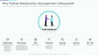 Partner relationship management prm why partner relationship management is required