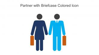 Partner With Briefcase Colored Icon In Powerpoint Pptx Png And Editable Eps Format