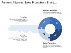 Partners alliances sales promotions brand awareness marketing collateral