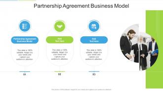 Partnership Agreement Business Model In Powerpoint And Google Slides Cpb