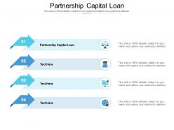 Partnership capital loan ppt powerpoint presentation inspiration cpb