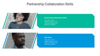 Partnership collaboration skills ppt powerpoint presentation slides smartart cpb