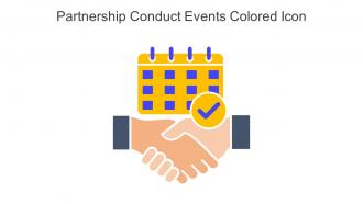 Partnership Conduct Events Colored Icon In Powerpoint Pptx Png And Editable Eps Format