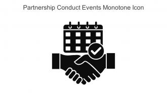 Partnership Conduct Events Monotone Icon In Powerpoint Pptx Png And Editable Eps Format