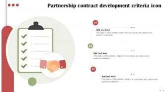 Partnership Contract Development Criteria Icon