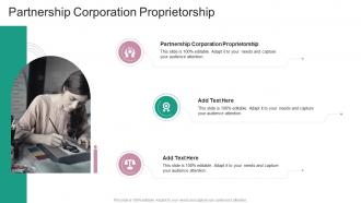 Partnership Corporation Proprietorship In Powerpoint And Google Slides Cpb