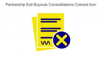 Partnership Exit Buyouts Consolidations Colored Icon In Powerpoint Pptx Png And Editable Eps Format