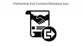 Partnership Exit Contract Monotone Icon In Powerpoint Pptx Png And Editable Eps Format