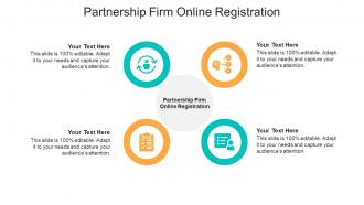 Partnership firm online registration ppt powerpoint presentation slides smartart cpb