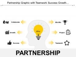 Partnership graphic with teamwork success growth and collaborate1